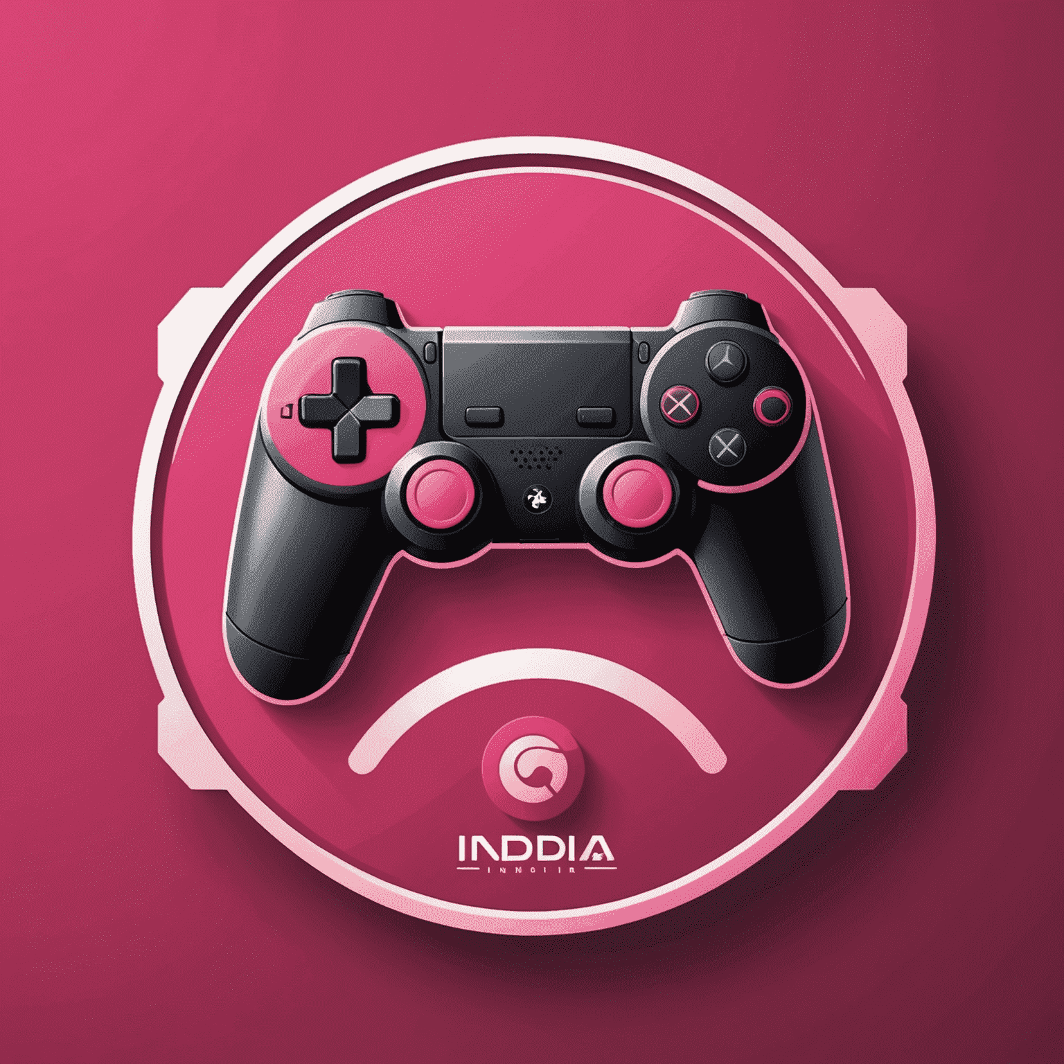 Game Workspace India logo featuring a stylized game controller icon in red and pink colors