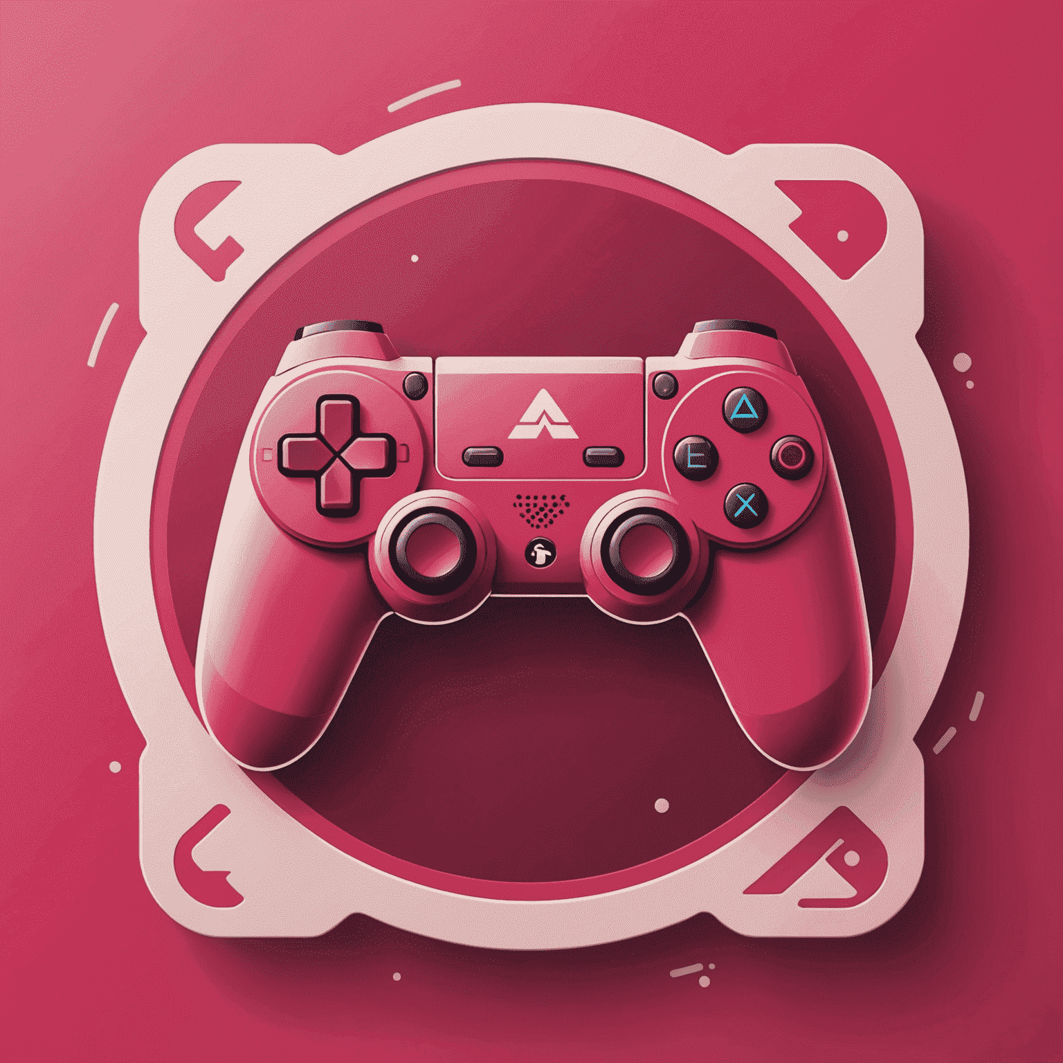 Game Workspace India logo featuring a stylized game controller icon in red and pink colors