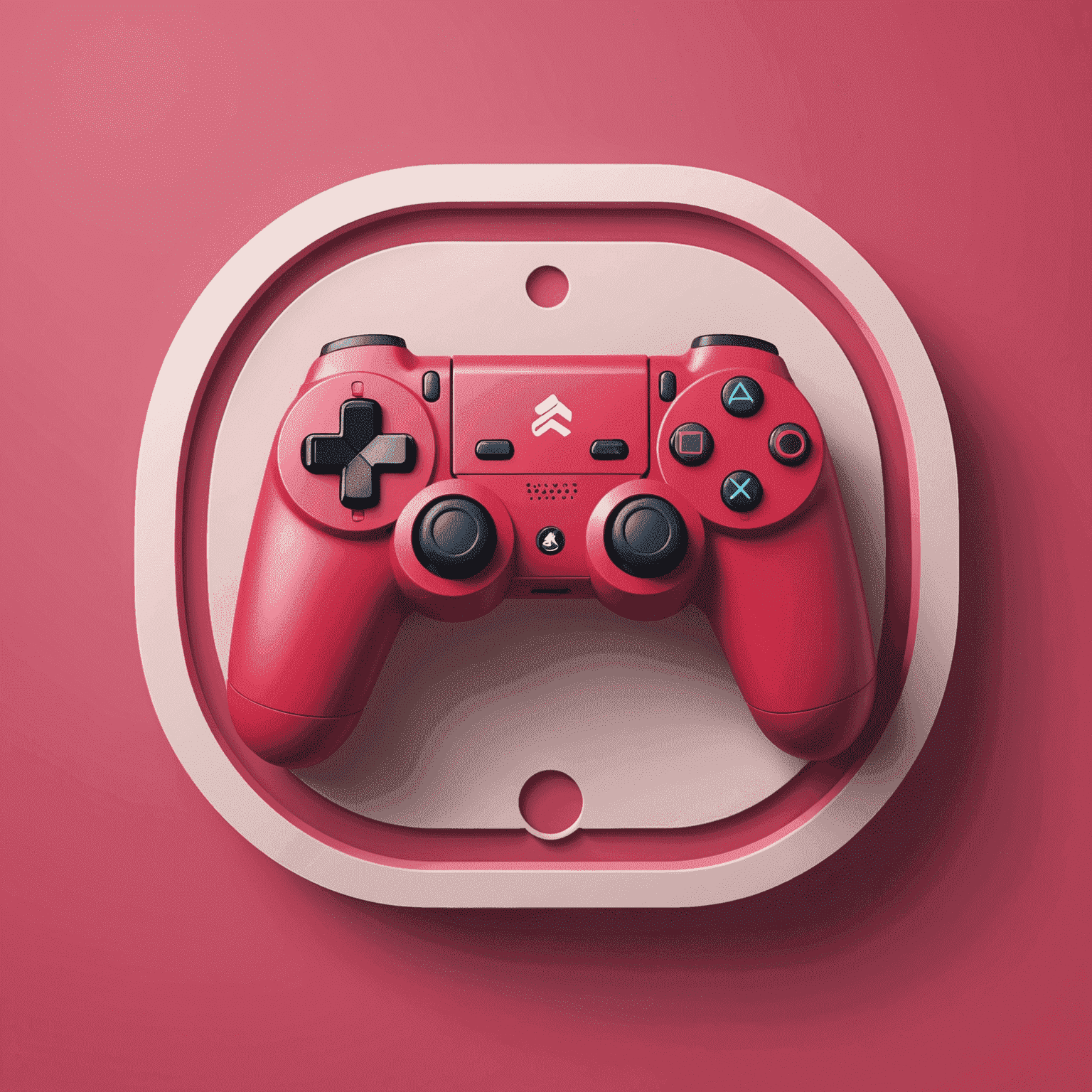 Game Workspace India logo featuring a stylized game controller icon in red and pink colors