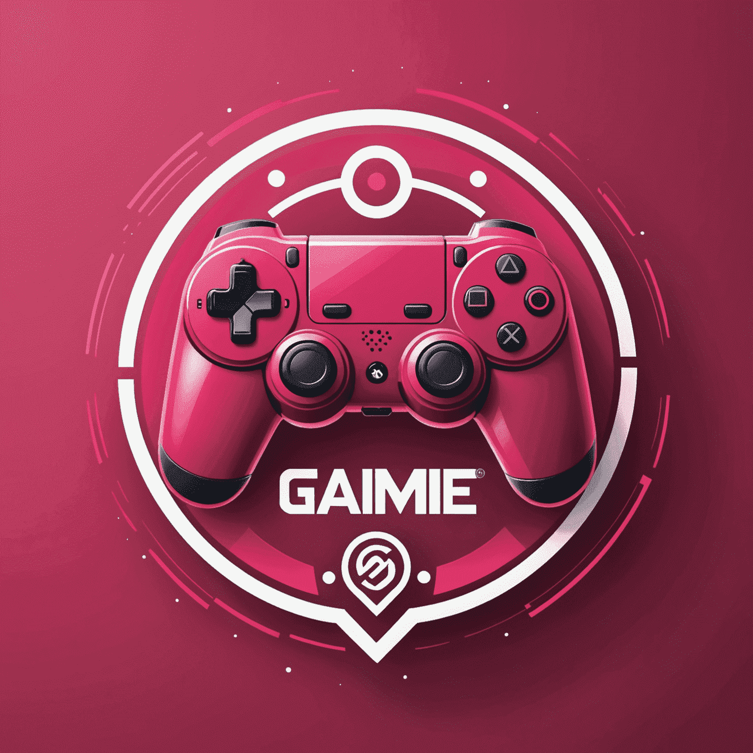 Game Workspace India logo featuring a stylized game controller icon in red and pink colors