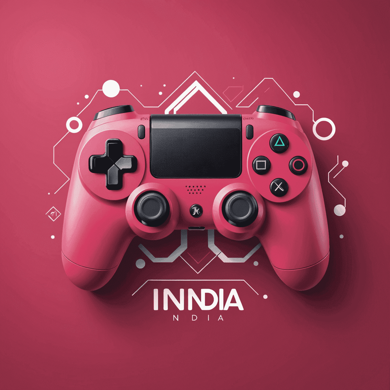 Game Workspace India logo featuring a stylized game controller icon in red and pink colors