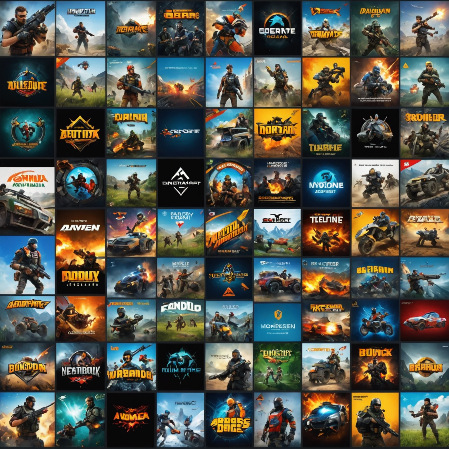 A collage of popular online games available on Game Workspace India, including action, adventure, strategy, and multiplayer titles. The image showcases the excitement and variety of gaming experiences offered.