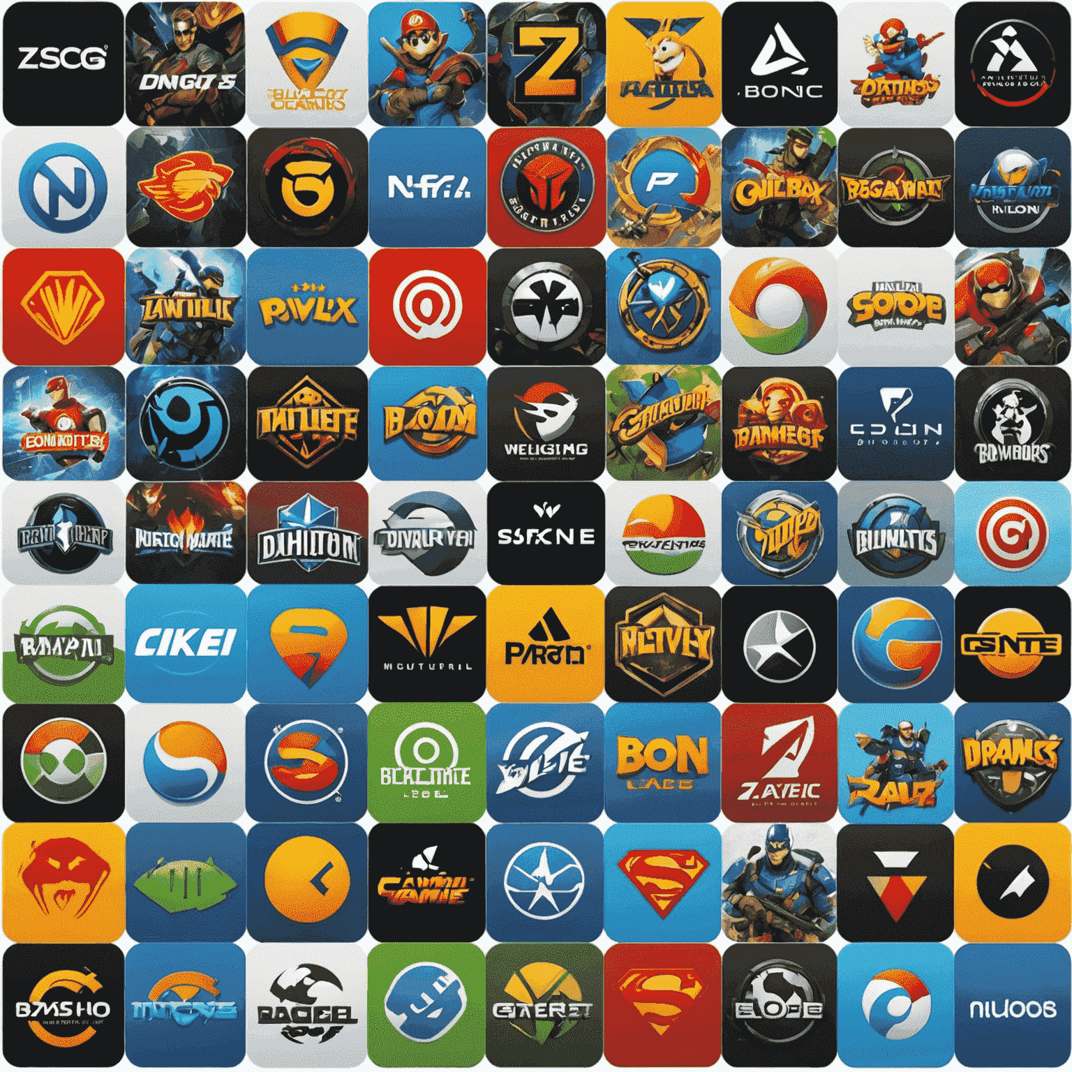 Collage of popular online game logos and characters, showcasing the diverse range of top game providers available on the platform